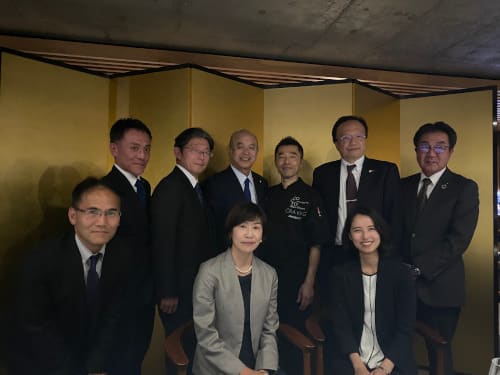 柘植外務副大臣との夕食懇談会